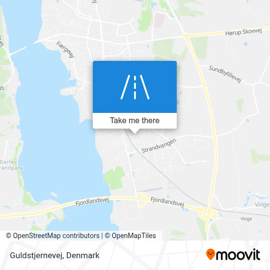 Guldstjernevej map