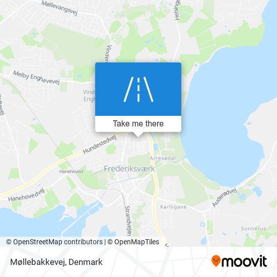 Møllebakkevej map