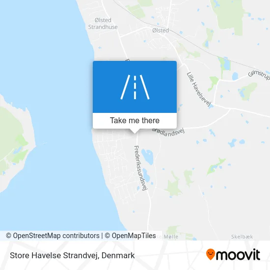 Store Havelse Strandvej map