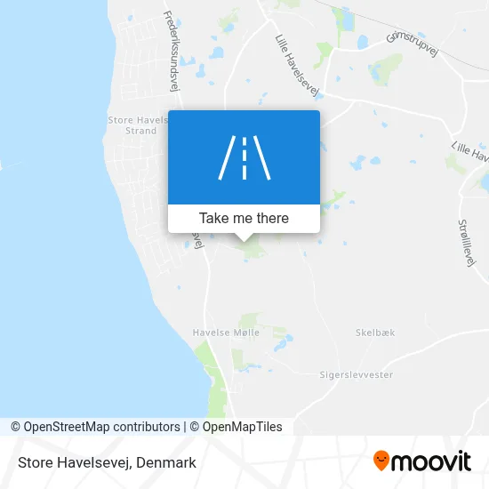 Store Havelsevej map
