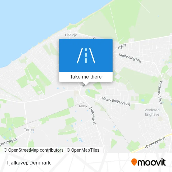 Tjalkavej map