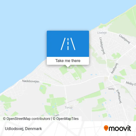 Udlodsvej map