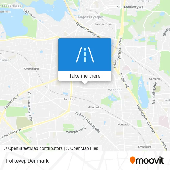 Folkevej map