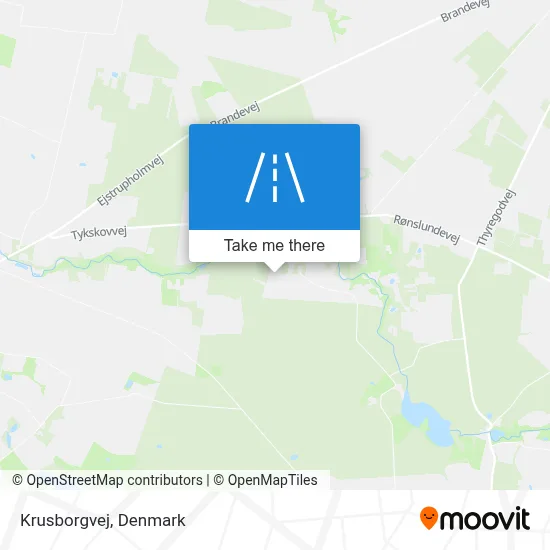 Krusborgvej map