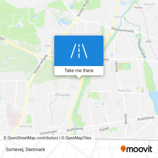 Sortevej map