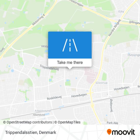 Trippendalsstien map