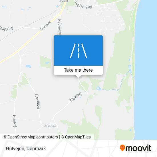 Hulvejen map