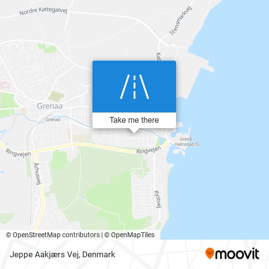 Jeppe Aakjærs Vej map