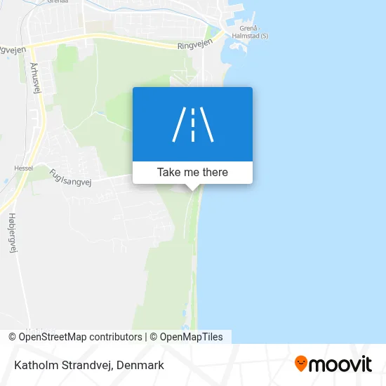 Katholm Strandvej map