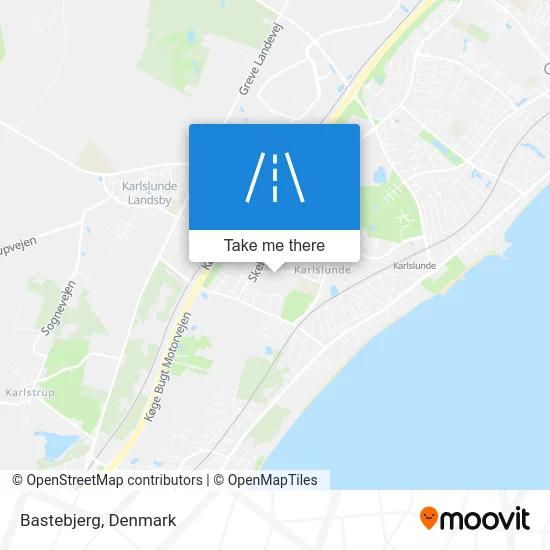 Bastebjerg map