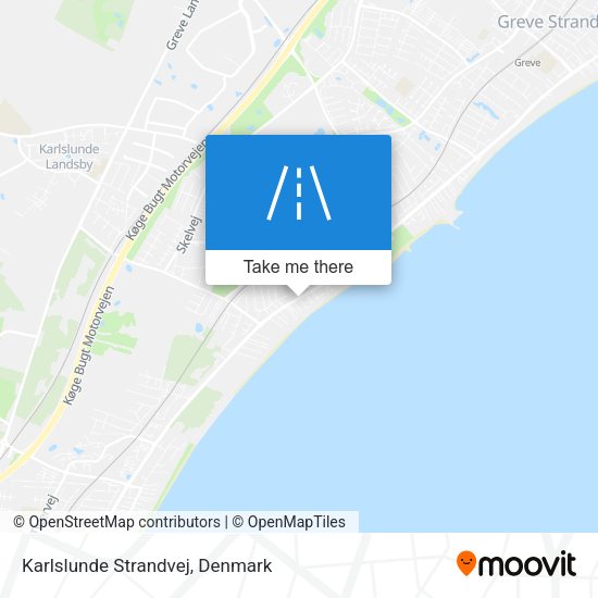 Karlslunde Strandvej map