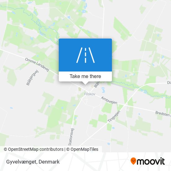 Gyvelvænget map