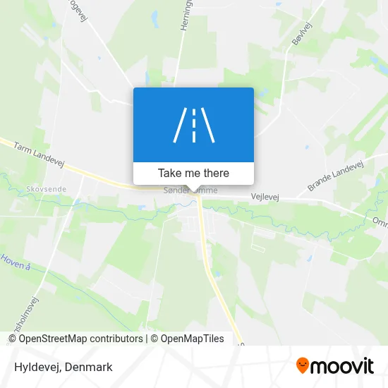 Hyldevej map