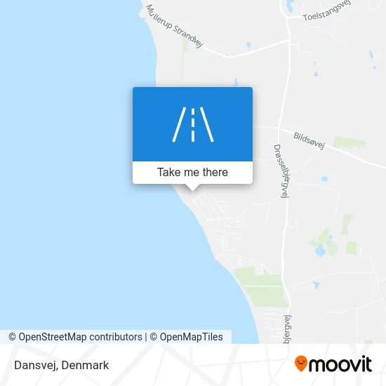 Dansvej map