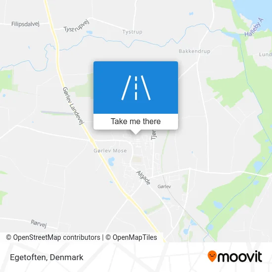 Egetoften map