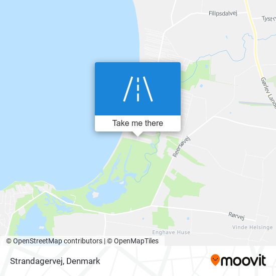 Strandagervej map