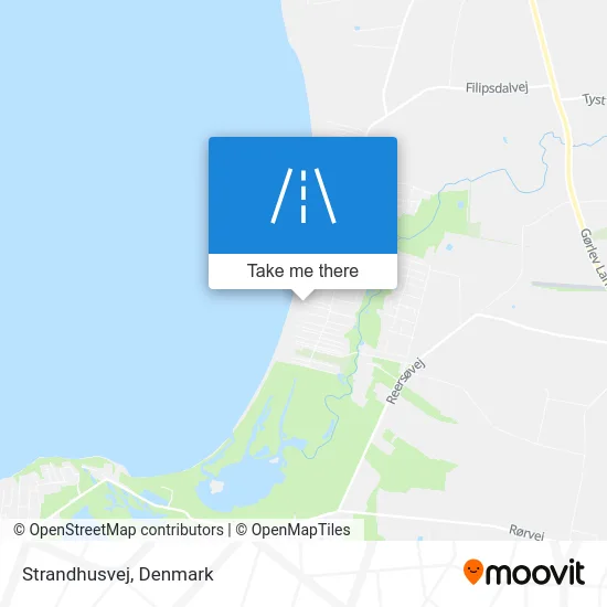 Strandhusvej map