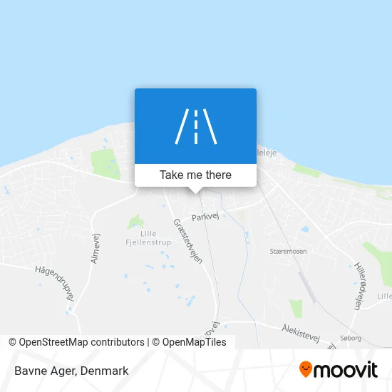 Bavne Ager map