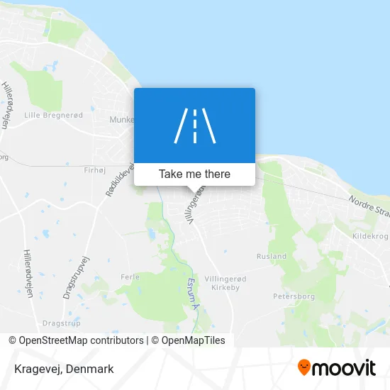 Kragevej map