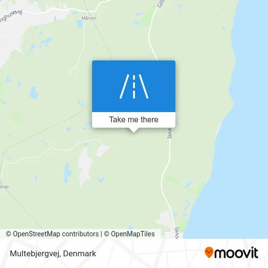 Multebjergvej map