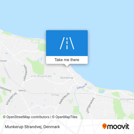 Munkerup Strandvej map