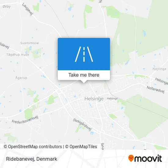 Ridebanevej map