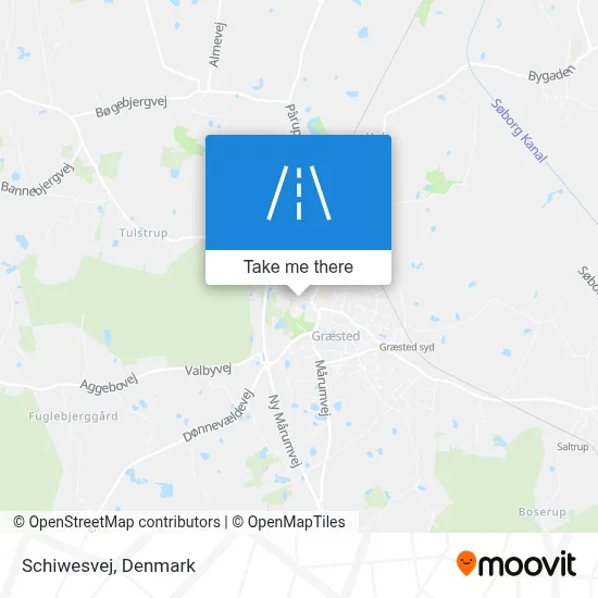 Schiwesvej map