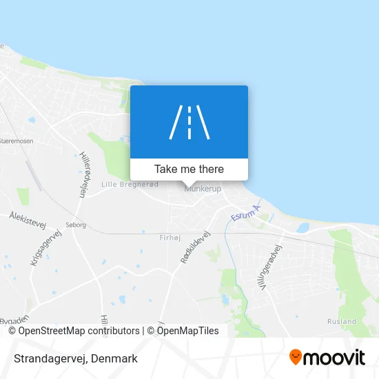 Strandagervej map