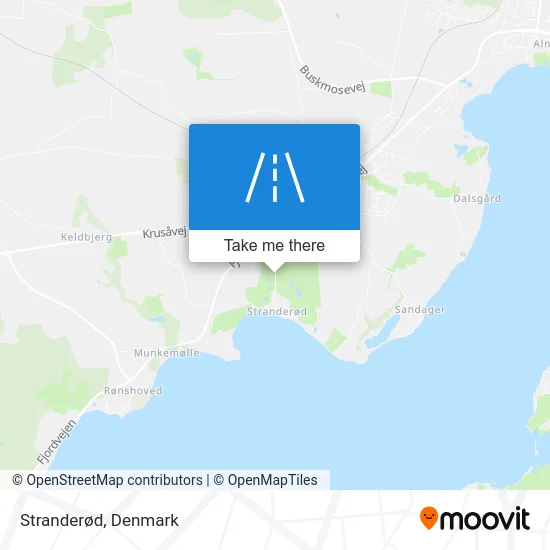 Stranderød map