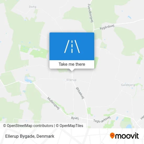 Ellerup Bygade map