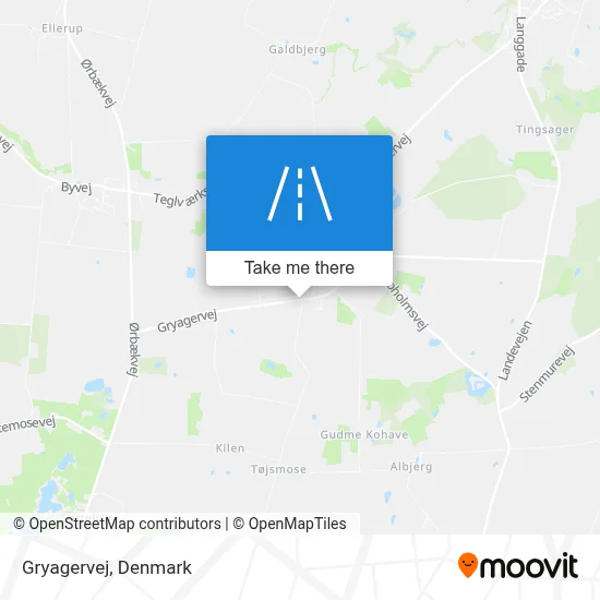 Gryagervej map