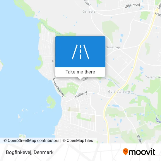 Bogfinkevej map