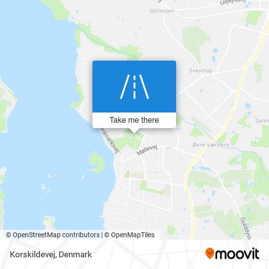 Korskildevej map