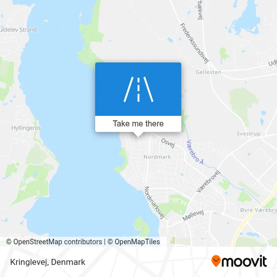Kringlevej map
