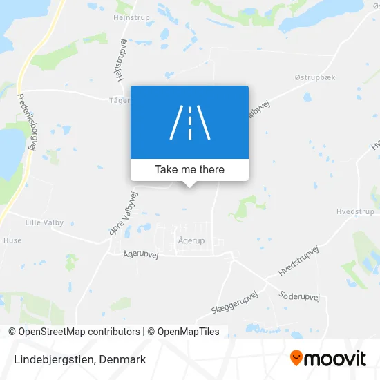 Lindebjergstien map