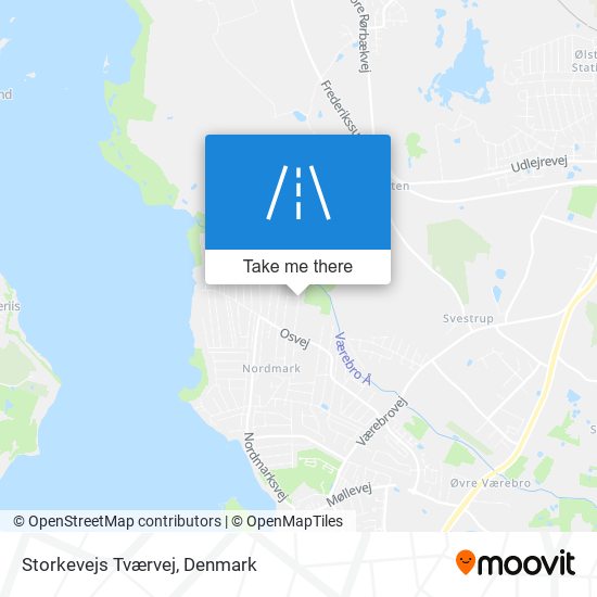 Storkevejs Tværvej map