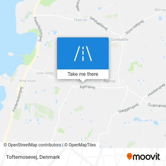 Toftemosevej map