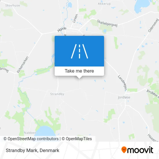 Strandby Mark map