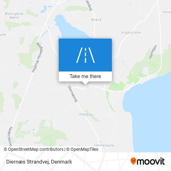 Diernæs Strandvej map