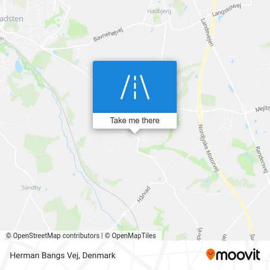 Herman Bangs Vej map