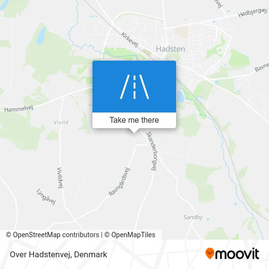 Over Hadstenvej map