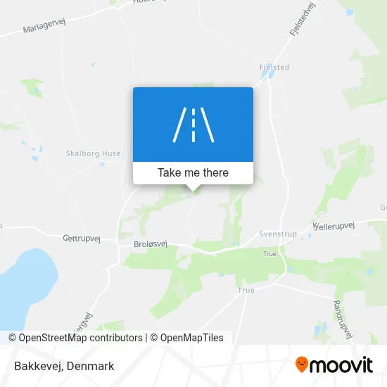 Bakkevej map