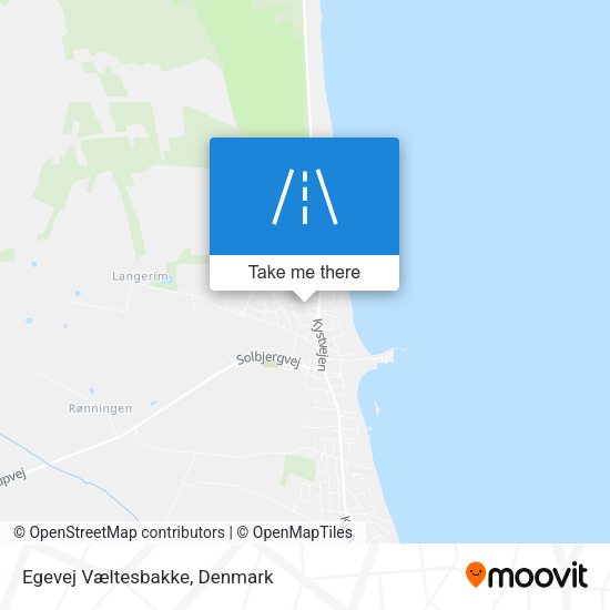 Egevej Væltesbakke map