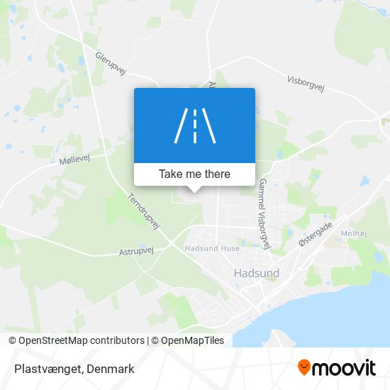 Plastvænget map