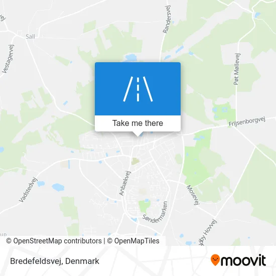 Bredefeldsvej map