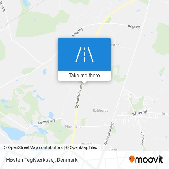 Høsten Teglværksvej map