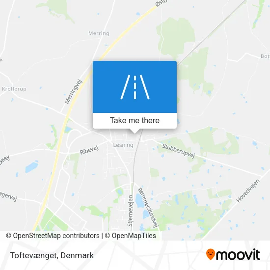 Toftevænget map