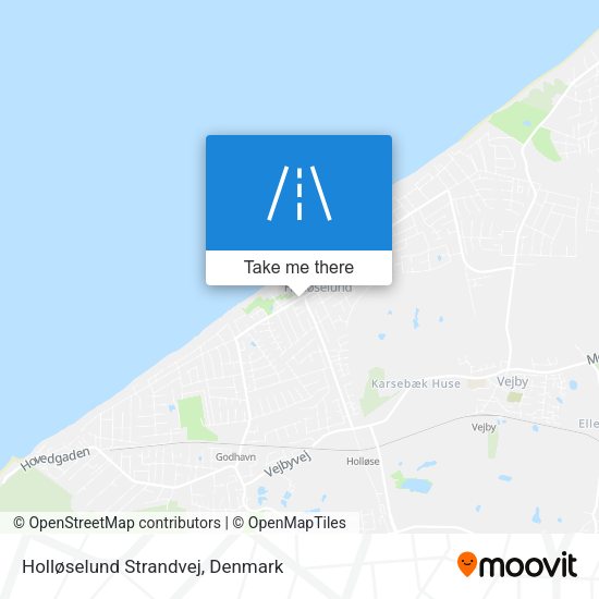 Holløselund Strandvej map