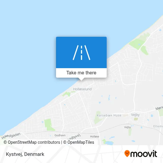 Kystvej map