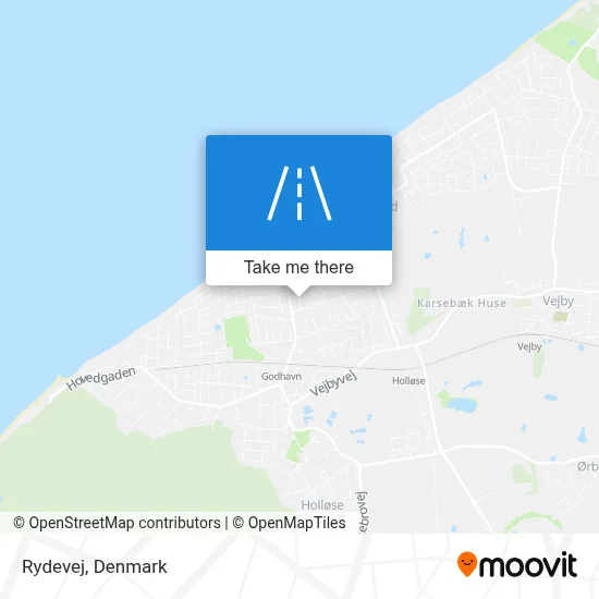 Rydevej map